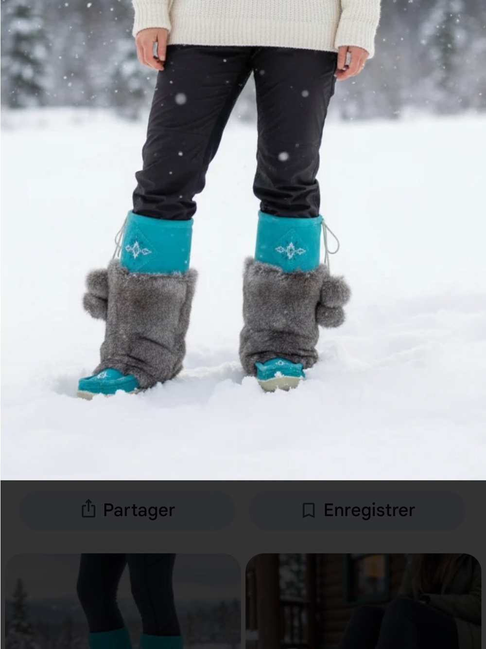 authentic pair of Canadian mukluk winter boots